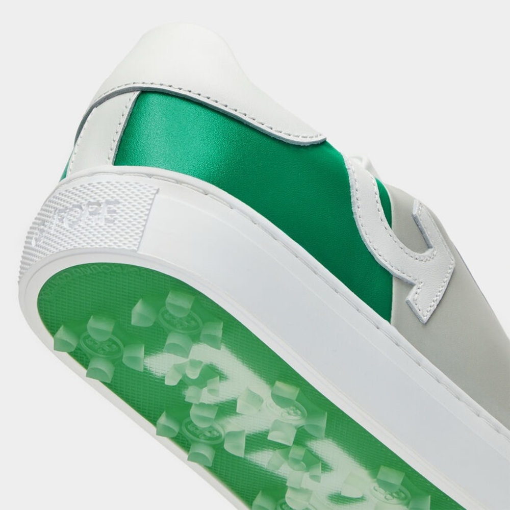 G/FORE White and Green Fringe Lace Golf Sneakers - Picture 6 of 6